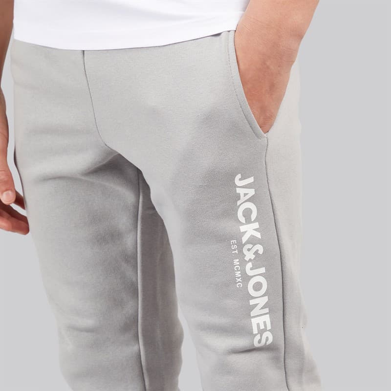 JACK & JONES Jongens Rarry Driedelig Trainingspak En T-shirt Set Alloy / Wit - Afbeelding 5