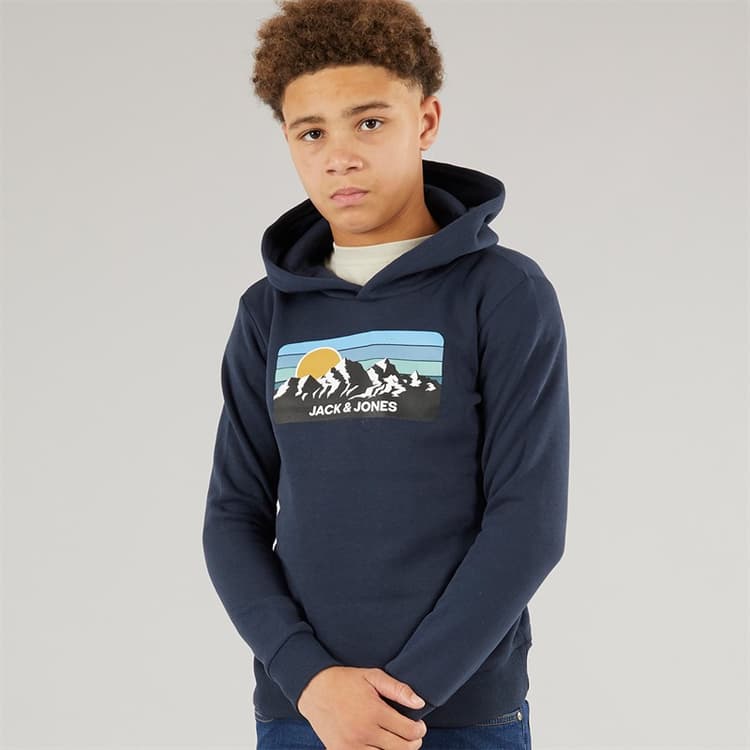 JACK & JONES Jongens Peak Hoodie Marineblauw