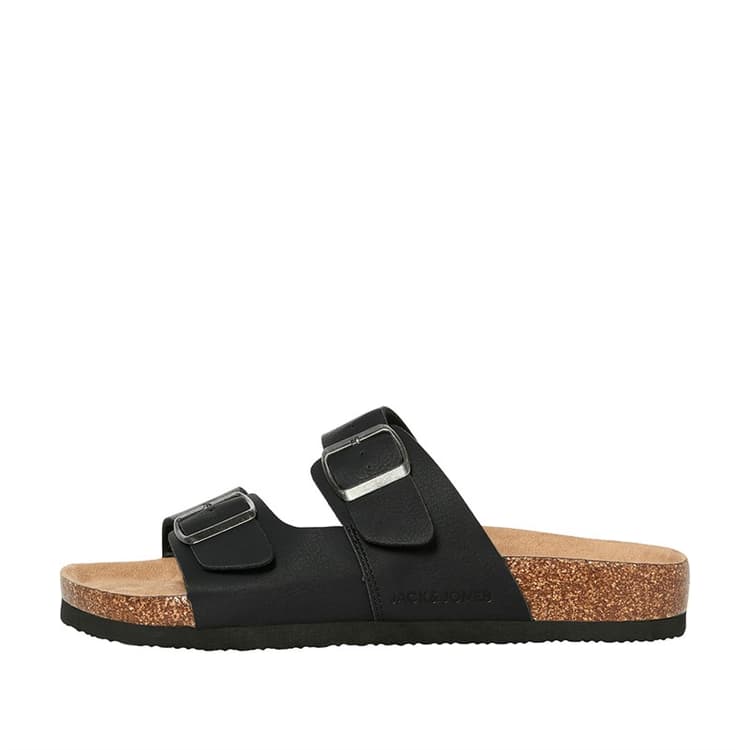 JACK & JONES Heren Oslo PU Sandalen Antraciet