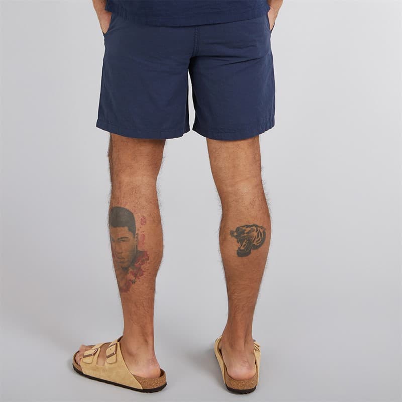 JACK & JONES Heren Jaiden Linnen Blend Shorts Navy Blazer - Afbeelding 2