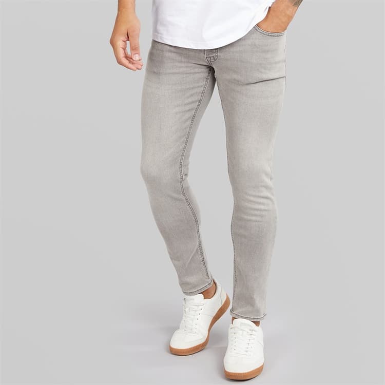 JACK & JONES Heren Glenn Original 333 Slim Fit Jeans Grey Denim
