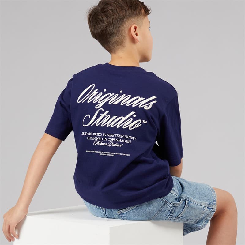 JACK & JONES Jongens Norrebro T-shirt Ocean Cavern - Afbeelding 1