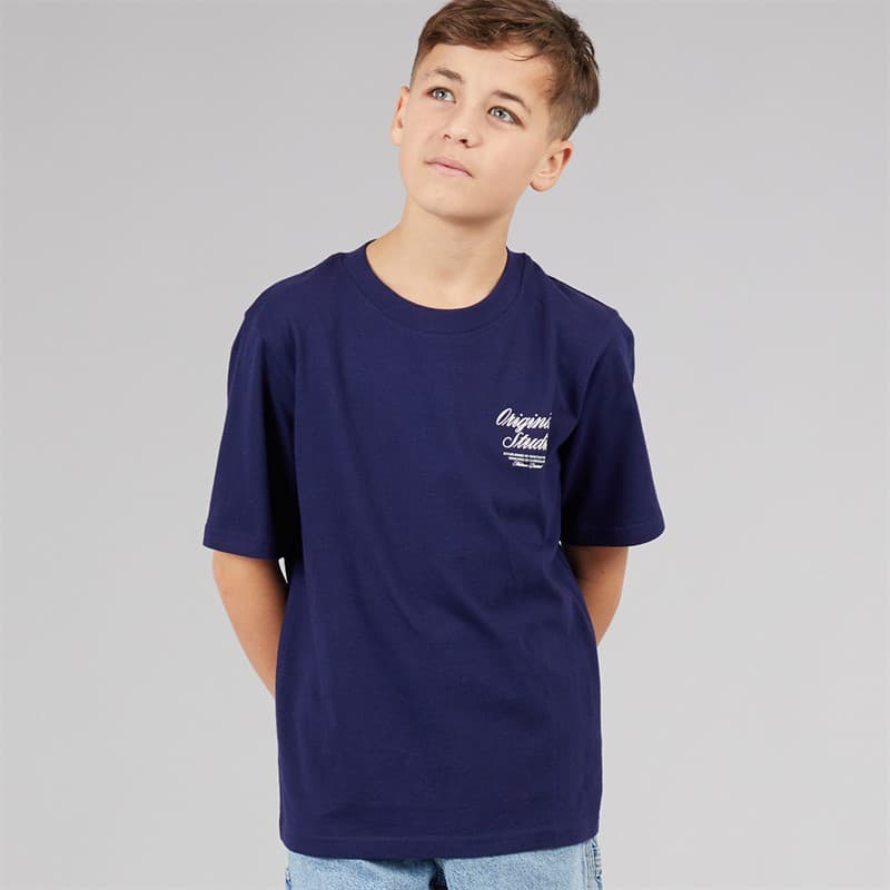 JACK & JONES Jongens Norrebro T-shirt Ocean Cavern - Afbeelding 2