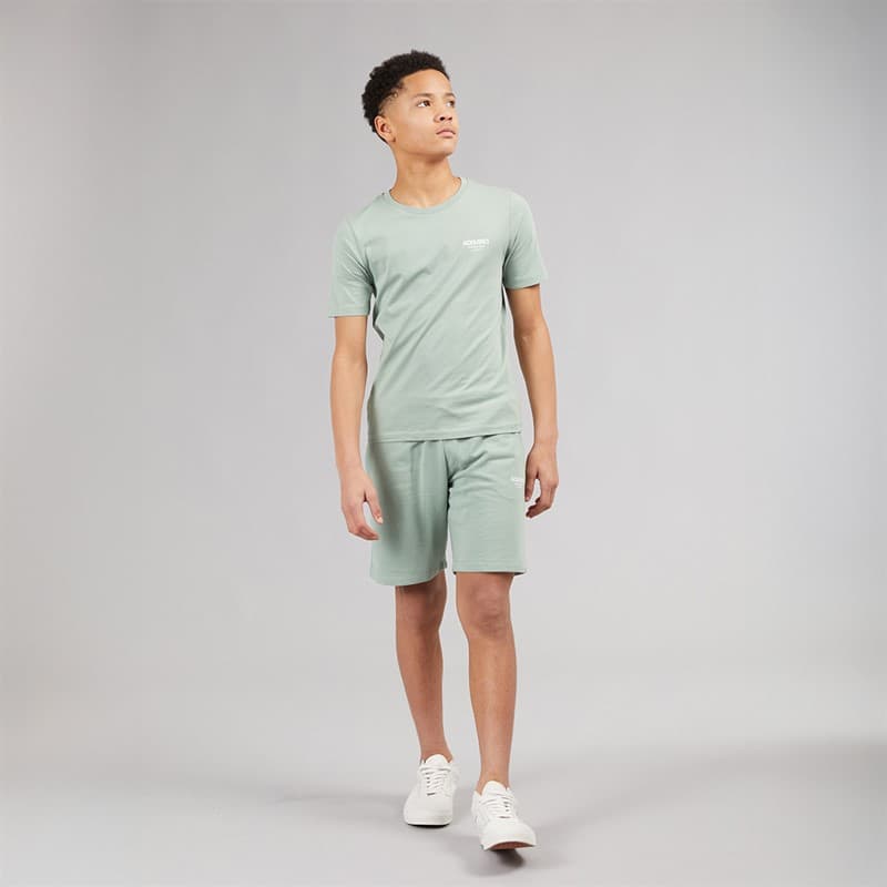 JACK & JONES Jongens Jeff Orion T-shirt en korte broek set Iceberg Green - Afbeelding 4