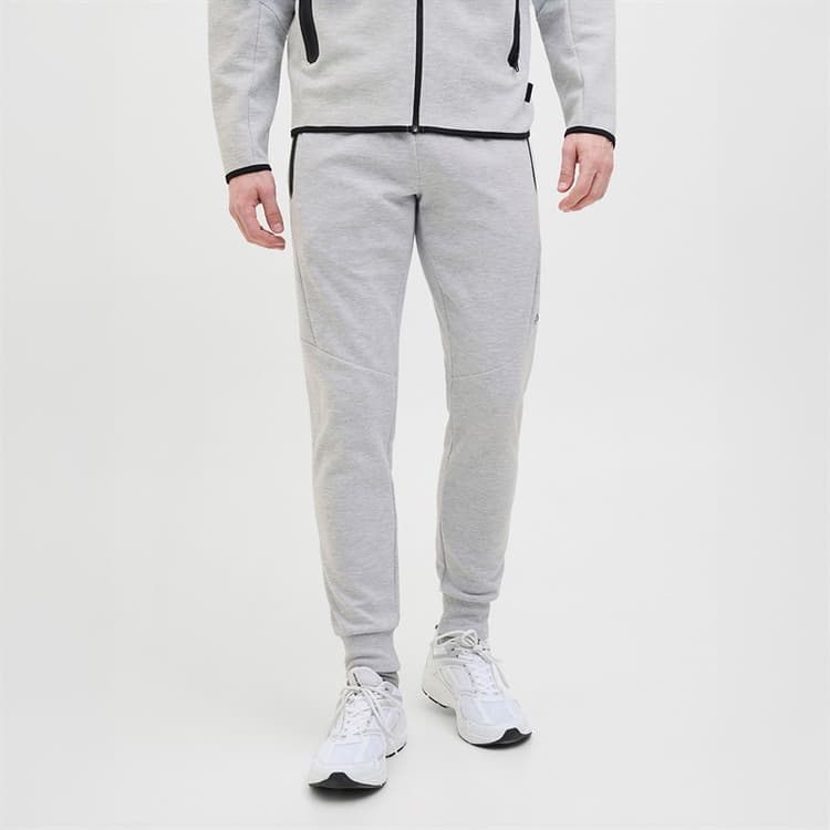 JACK & JONES Heren Fusion Joggers Light Grey Melange