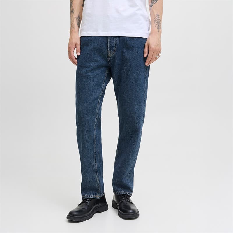 JACK & JONES Heren Chris Original SQ 061 Jeans Blue Denim - Afbeelding 1