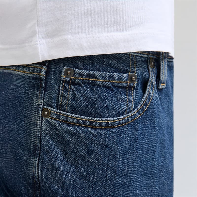 JACK & JONES Heren Chris Original SQ 061 Jeans Blue Denim - Afbeelding 3