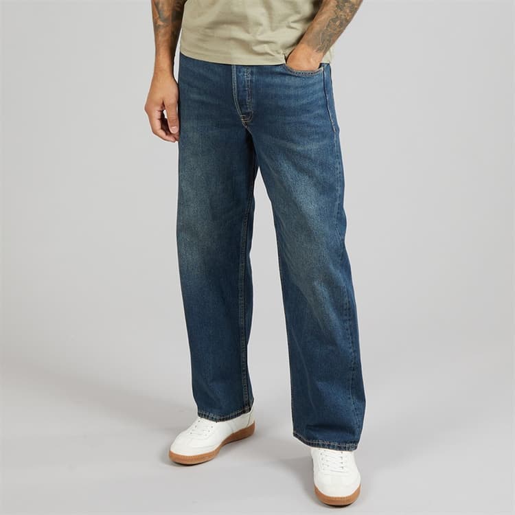 JACK & JONES Heren Ted Original 918 Loose Straight Blue Denim