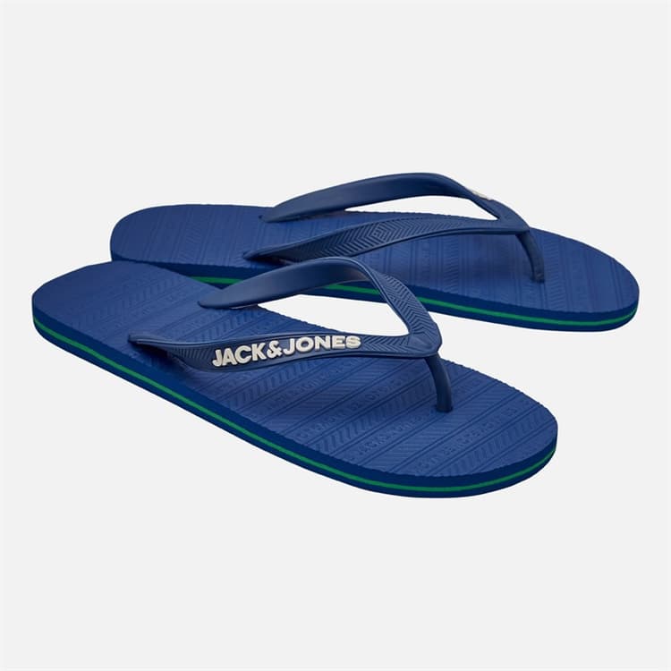 JACK & JONES Heren Basic Slippers Blue Quartz