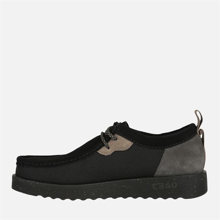Clarks Heren Premium FTR2LO Wallabee Schoenen Black Combi