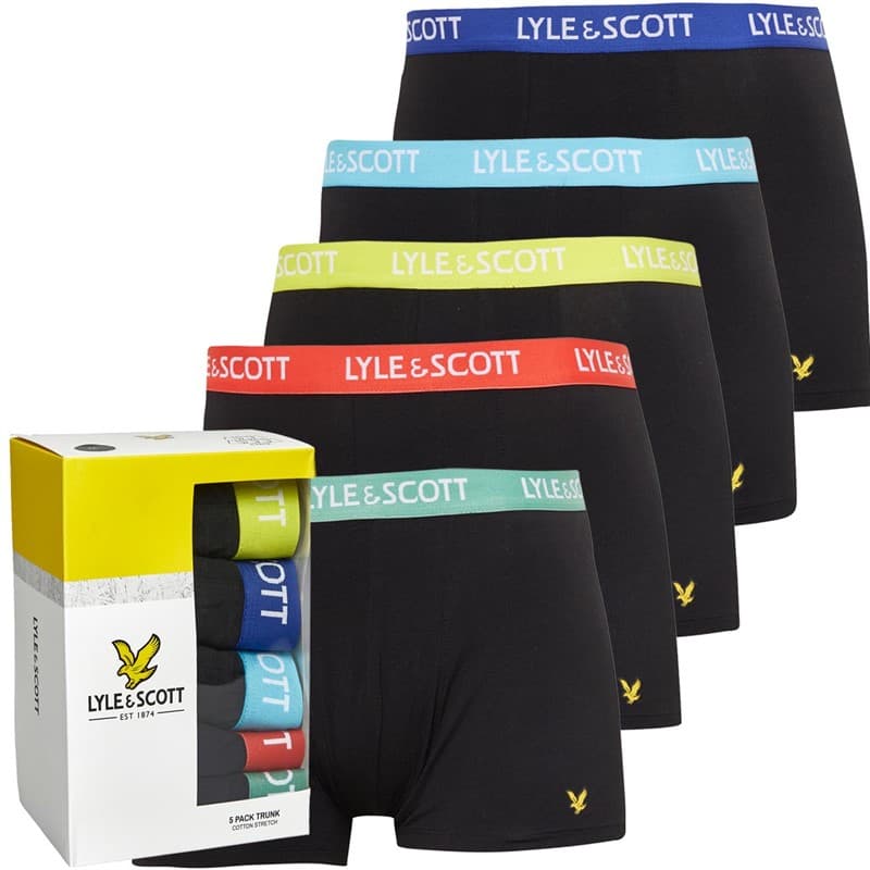Lyle And Scott Vintage Heren Miller Boxershorts Zwart - Afbeelding 1