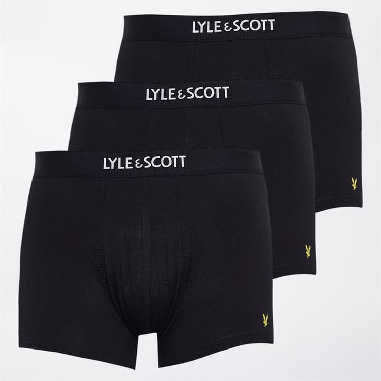 Lyle And Scott Vintage Heren Devon Drie Pak Slip Zwart