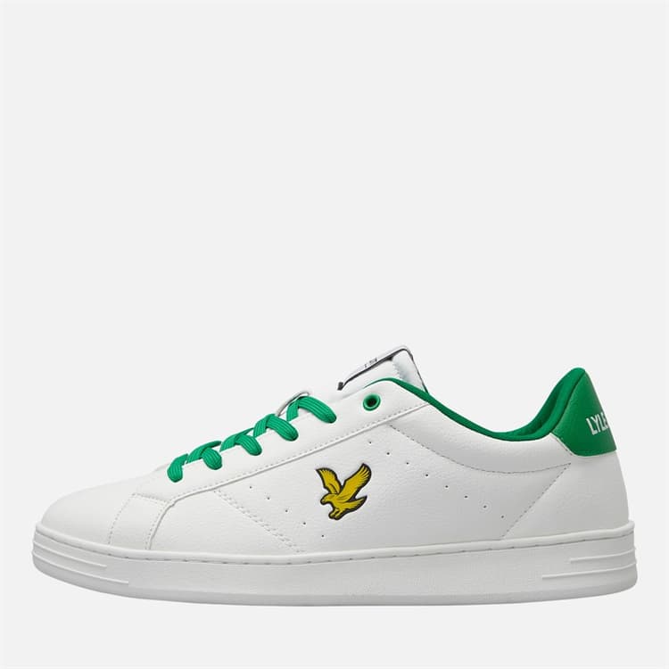 Lyle And Scott Vintage Heren Elgin Hole Trainers wit Green