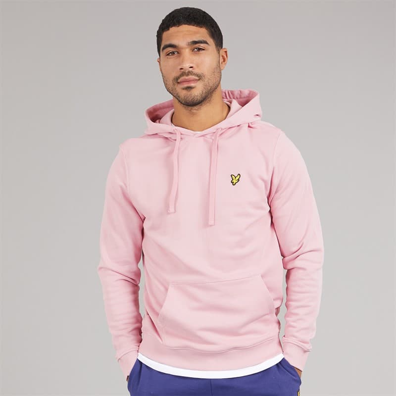 Lyle And Scott Vintage Heren Hoodie X574 Pink Light - Afbeelding 1