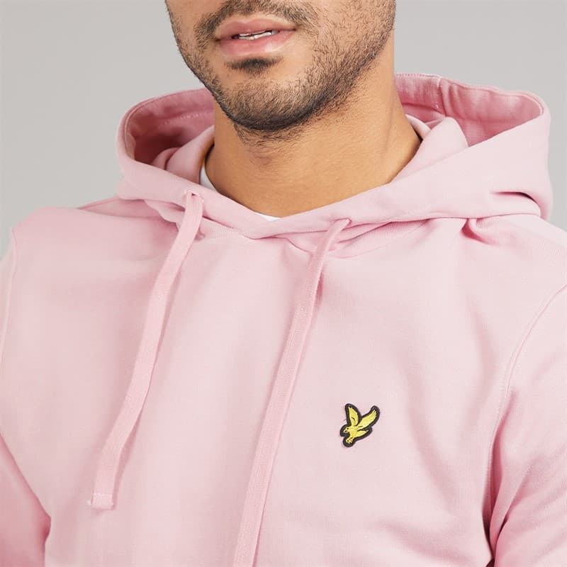 Lyle And Scott Vintage Heren Hoodie X574 Pink Light - Afbeelding 3