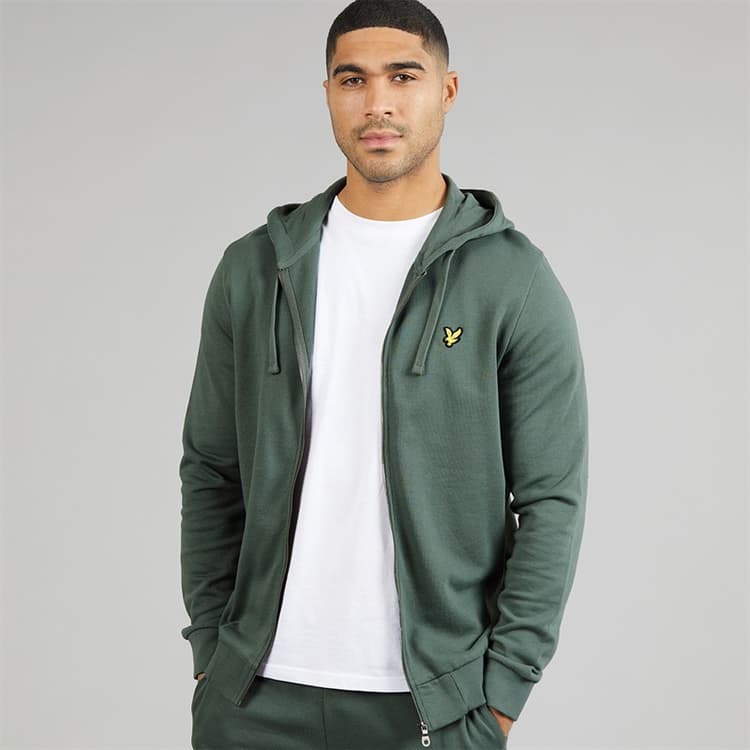 Lyle And Scott Vintage Heren hoodie met rits Green Mercurial