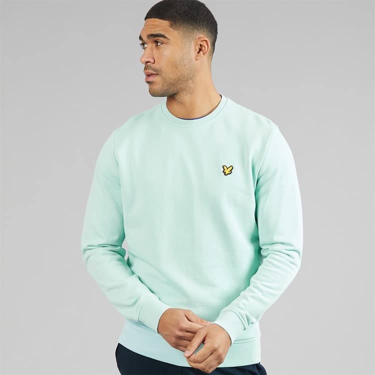 Lyle And Scott Vintage Heren Crew Neck Sweatshirt Future Blue