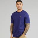Lyle And Scott Vintage Heren Middengewicht Katoenen T-shirt Deep Indigo