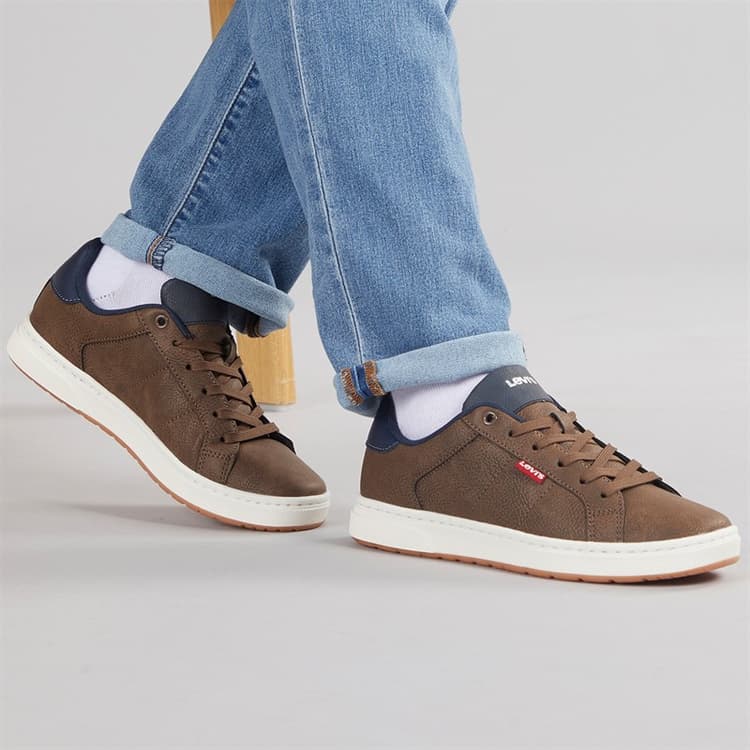 Levi's Junior Piper Sneakers Donkerbruin Marine 2241