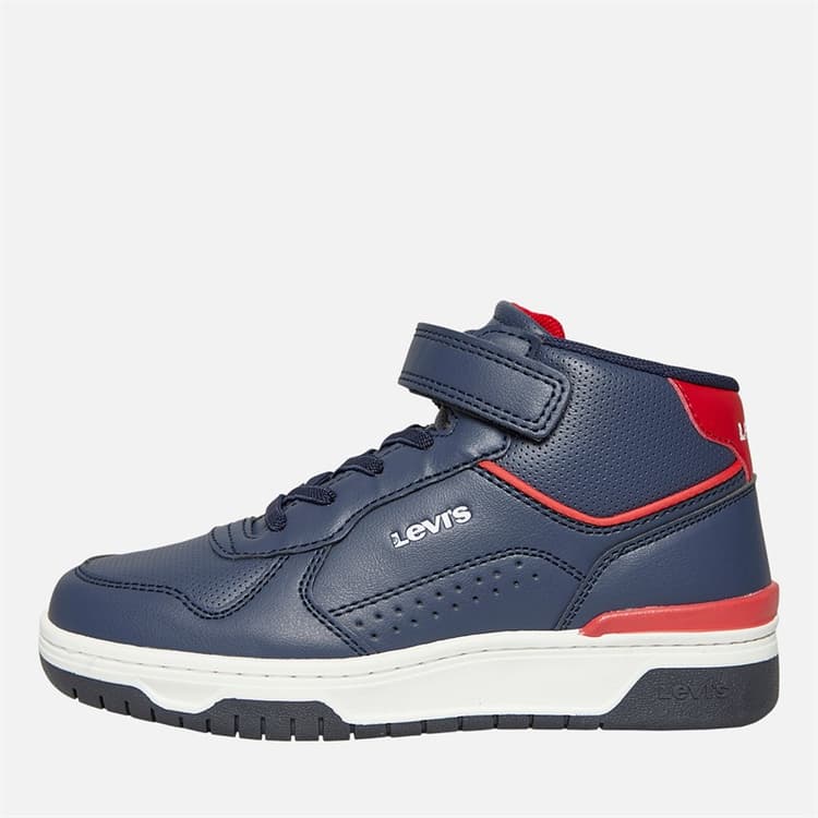 Levi's Kinderen Dereck Hi Top Sneakers Navy Rood 0290