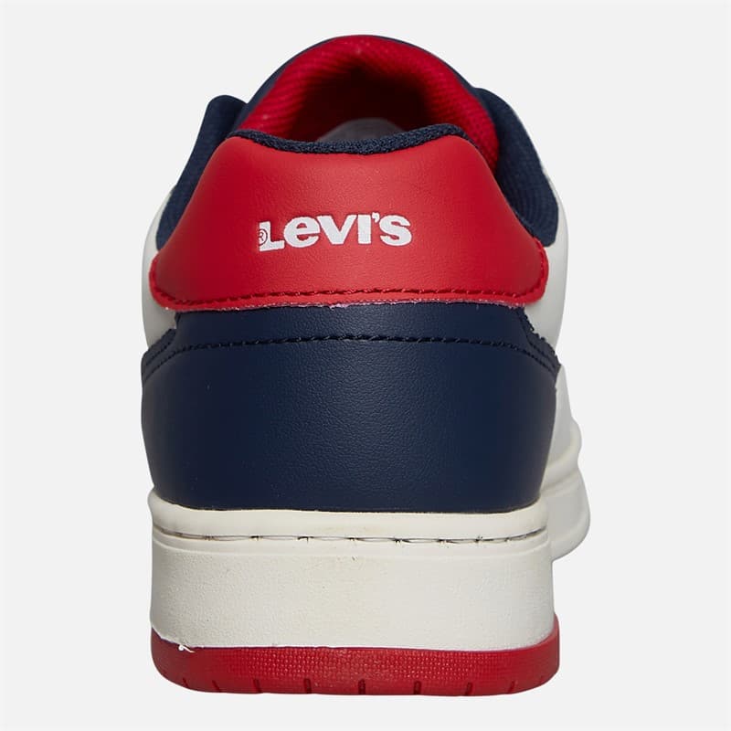 Levi's Junior Kickser Sneakers Off White/Navy 3130 Off wit Navy 3130 - Afbeelding 3