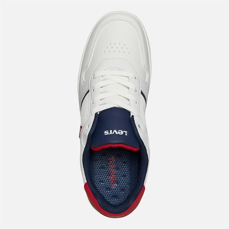 Levi's Junior Kickser Sneakers Off White/Navy 3130 Off wit Navy 3130 - Afbeelding 4