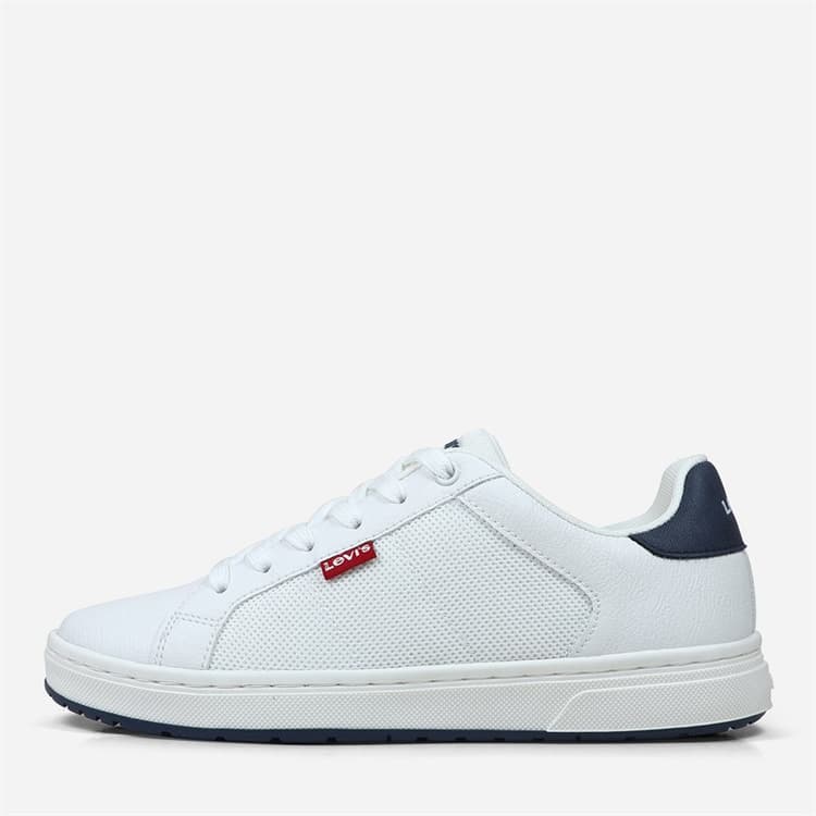 Levi's Junior Piper Sneakers wit Navy 0122