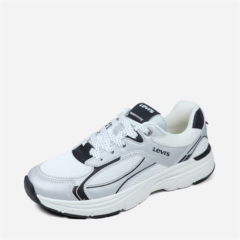 Levi's Junior Curtis Sneakers Silver wit Black 0908 - Afbeelding 4