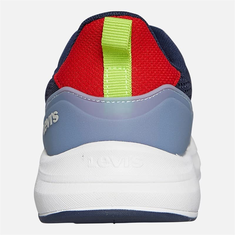 Levi's Junior Ocean Sneakers Navy/Rood 0290 Navy Red 0290 - Afbeelding 3