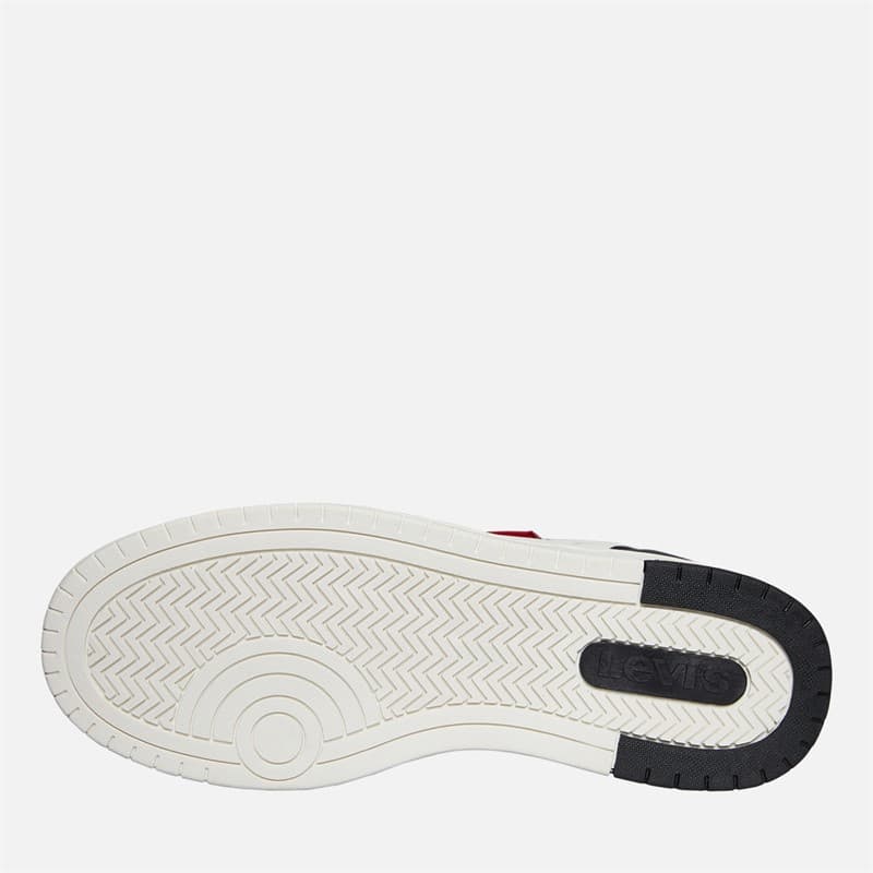 Levi's Junior Kick Sneakers Off White/Zwart 2933 Off wit Black 2933 - Afbeelding 2