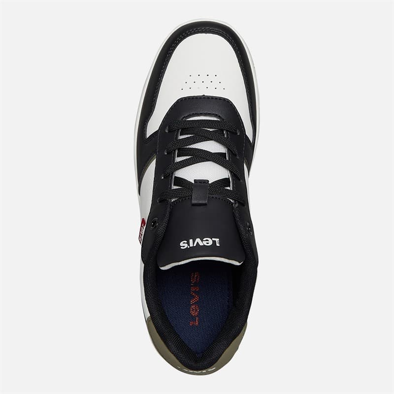 Levi's Junior Kick Sneakers Off White/Zwart 2933 Off wit Black 2933 - Afbeelding 4