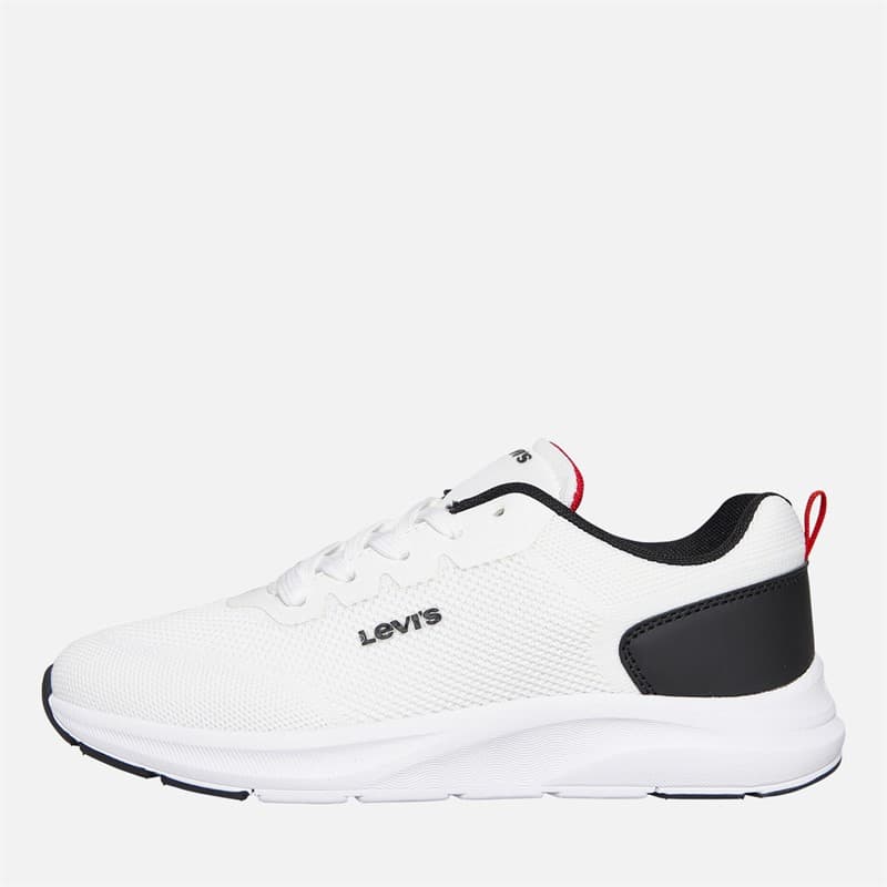 Levi's Junior Hudson Sneakers Wit/Zwart/Rood 0239 wit Black Red 0239 - Afbeelding 1