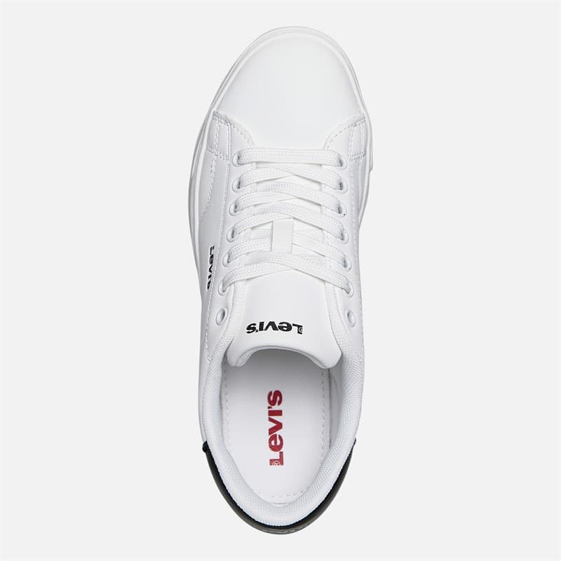 Levi's Junior Amber Sneakers Wit/Zwart 0062 wit Black 0062 - Afbeelding 4