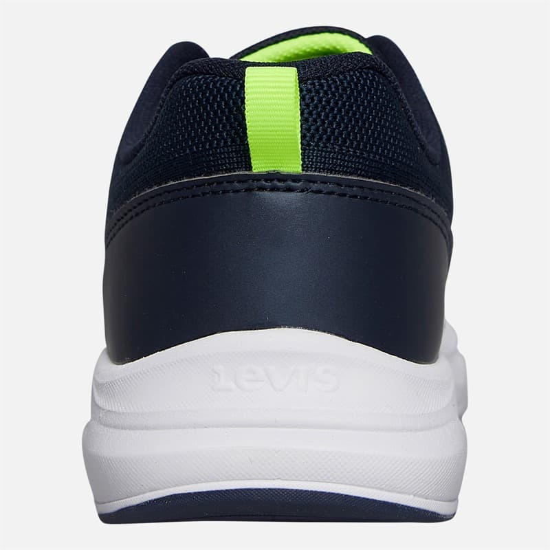 Levi's Junior Hudson Sneakers Navy/Geel 0923 Navy Yellow 0923 - Afbeelding 3