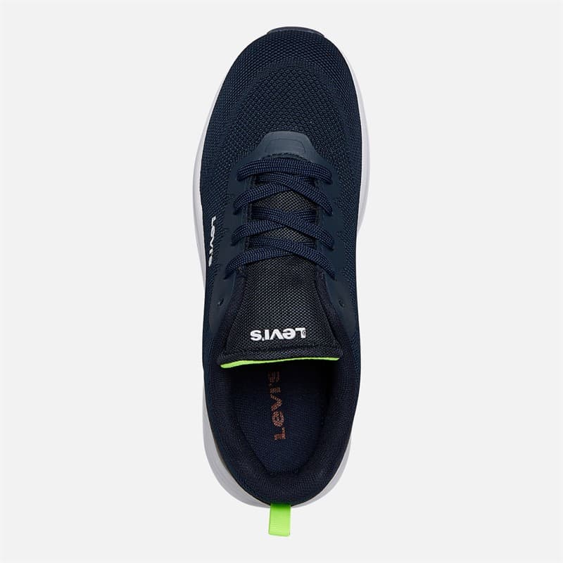 Levi's Junior Hudson Sneakers Navy/Geel 0923 Navy Yellow 0923 - Afbeelding 4