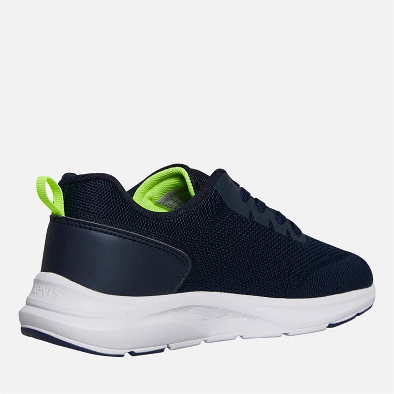 Levi's Junior Hudson Sneakers Navy/Geel 0923 Navy Yellow 0923 - Afbeelding 5