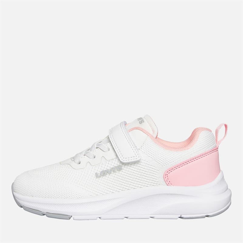 Levi's Meisjes Hudson Sneakers Wit/Roze 2900 wit Rose 2900 - Afbeelding 1