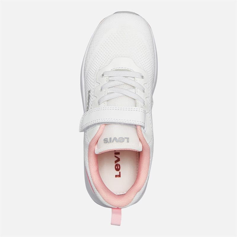Levi's Meisjes Hudson Sneakers Wit/Roze 2900 wit Rose 2900 - Afbeelding 4