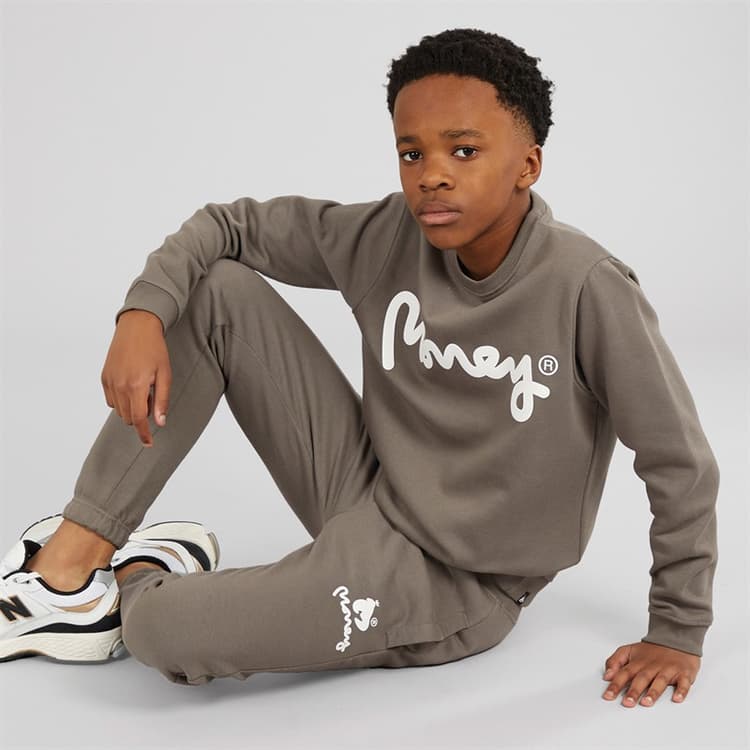 Money Jongens Sig Ape Trainingspak Donkergrijs