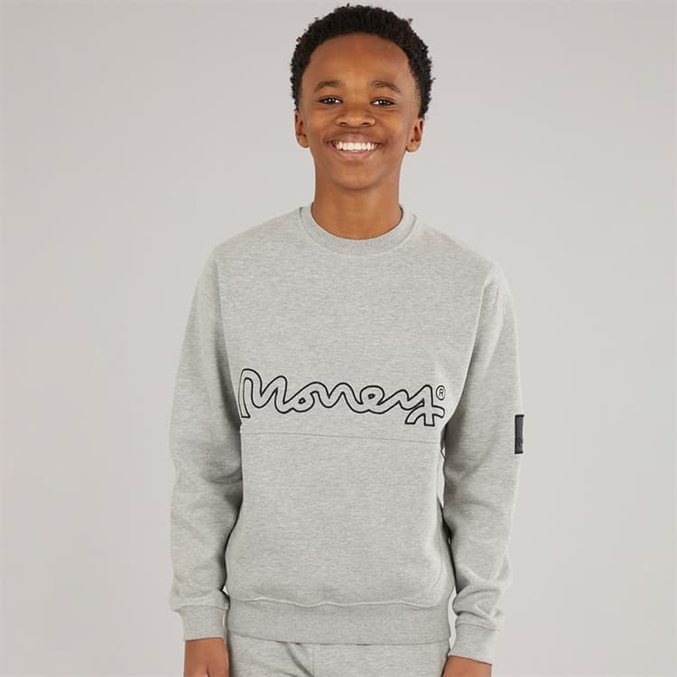 Money Jongens Relax Crew Sweatshirt Grijs