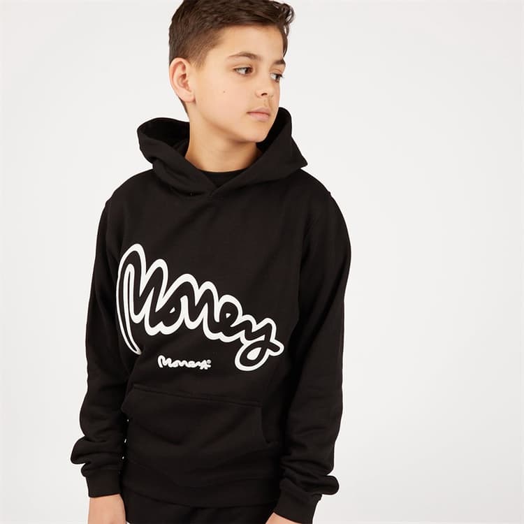 Money Jongens Smiley Sig Ape Hoodies Zwart