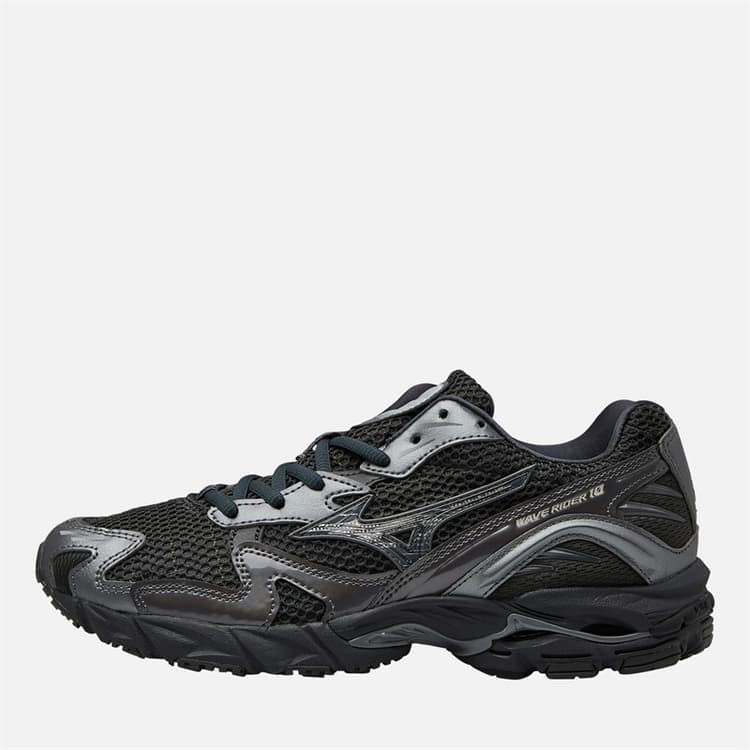 Mizuno Wave Rider 10 Sneakers Black Sand/Black Sand/Metallic Gray