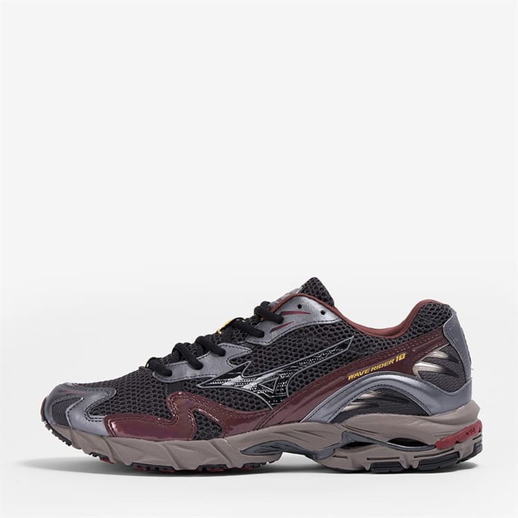Mizuno Wave Rider 10 Trainers Black Sand/Zwart/Chicory Coffe