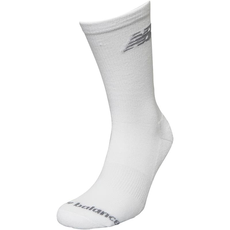 New Balance Tien Paar Gedempte Crew Sokken Wit - Afbeelding 2