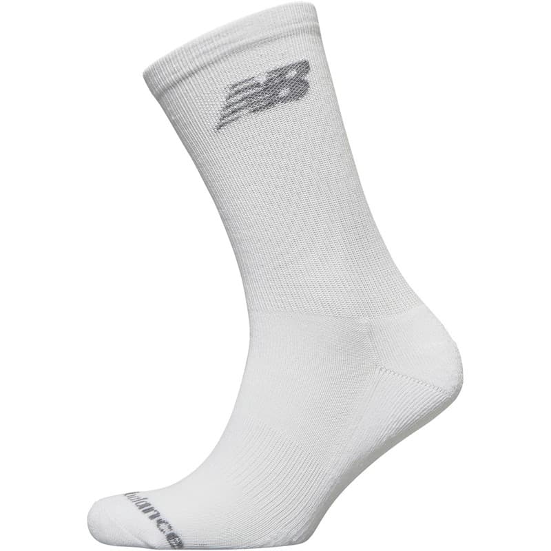 New Balance Tien Paar Gedempte Crew Sokken Wit - Afbeelding 3