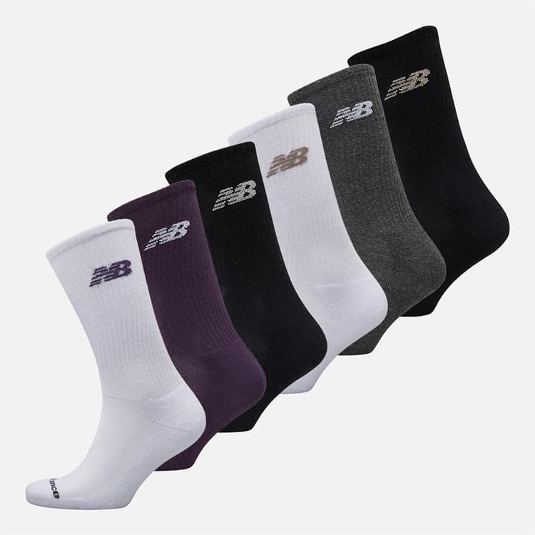 New Balance Seizoensgebonden Six Pack Crew Sokken Multi