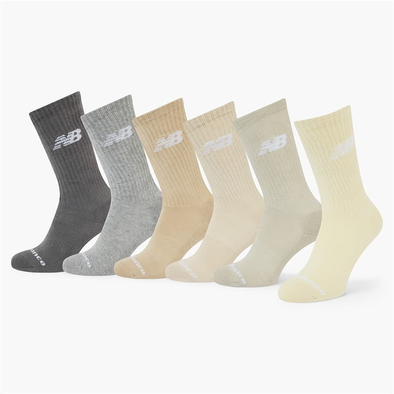New Balance Heren Sixpack Crew Sokken Dagelijks Gebruik Multi - Afbeelding 1