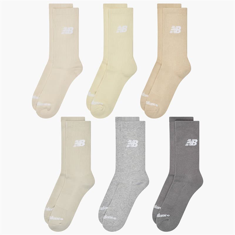 New Balance Heren Sixpack Crew Sokken Dagelijks Gebruik Multi - Afbeelding 2