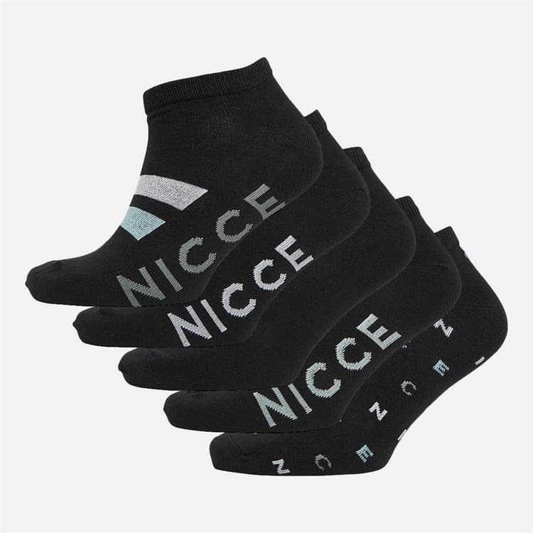 NICCE Heren Wynings Sneakersokken Zwart