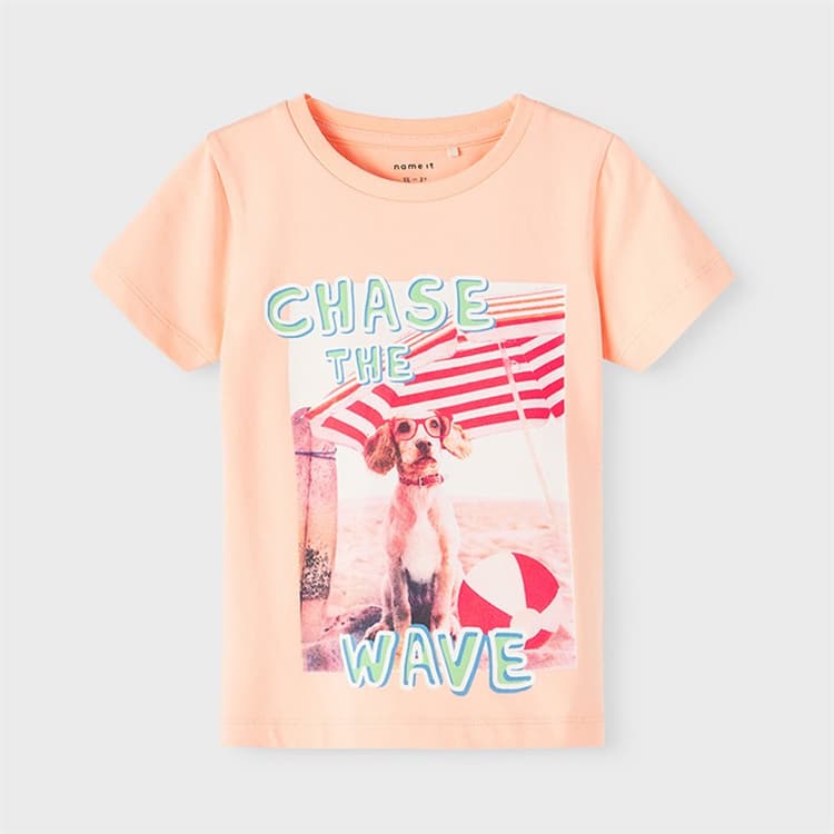 Name It Jongens Feodor T-Shirt Peach Nectar